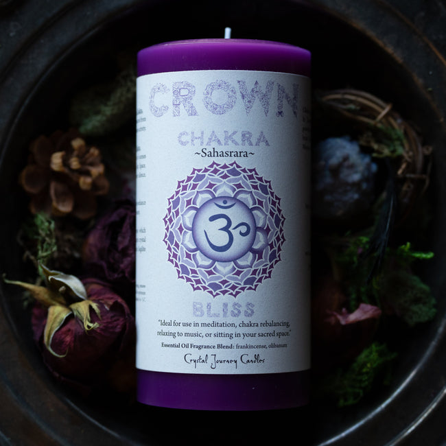 Large Crown Chakra Candle