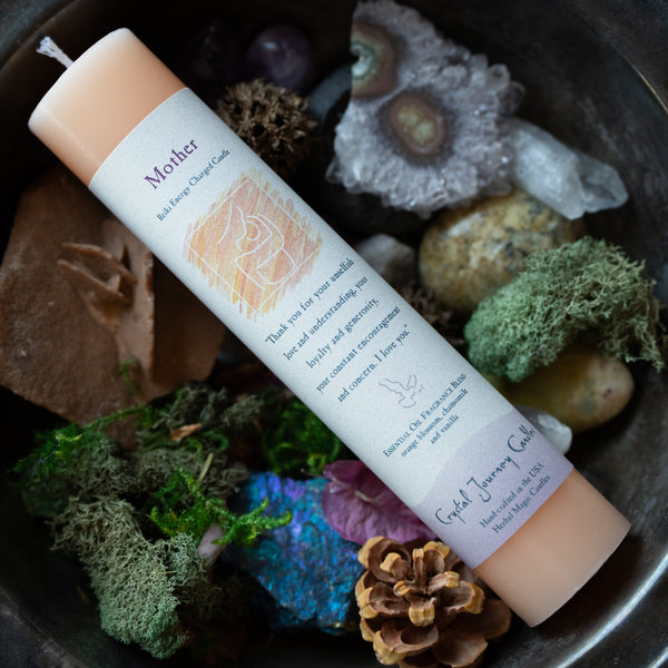 7" Reiki Herbal Candle Mother