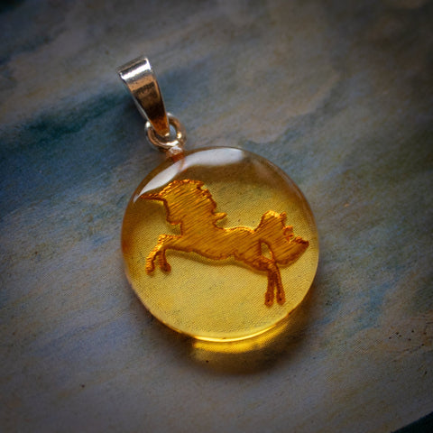 Amazonite Avalon Pendant w/ Chain