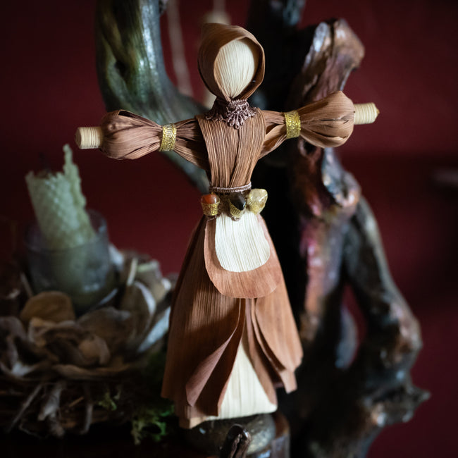 Handcrafted 3-Stone Corn Dolly (The Witches Moon® Exclusive)
