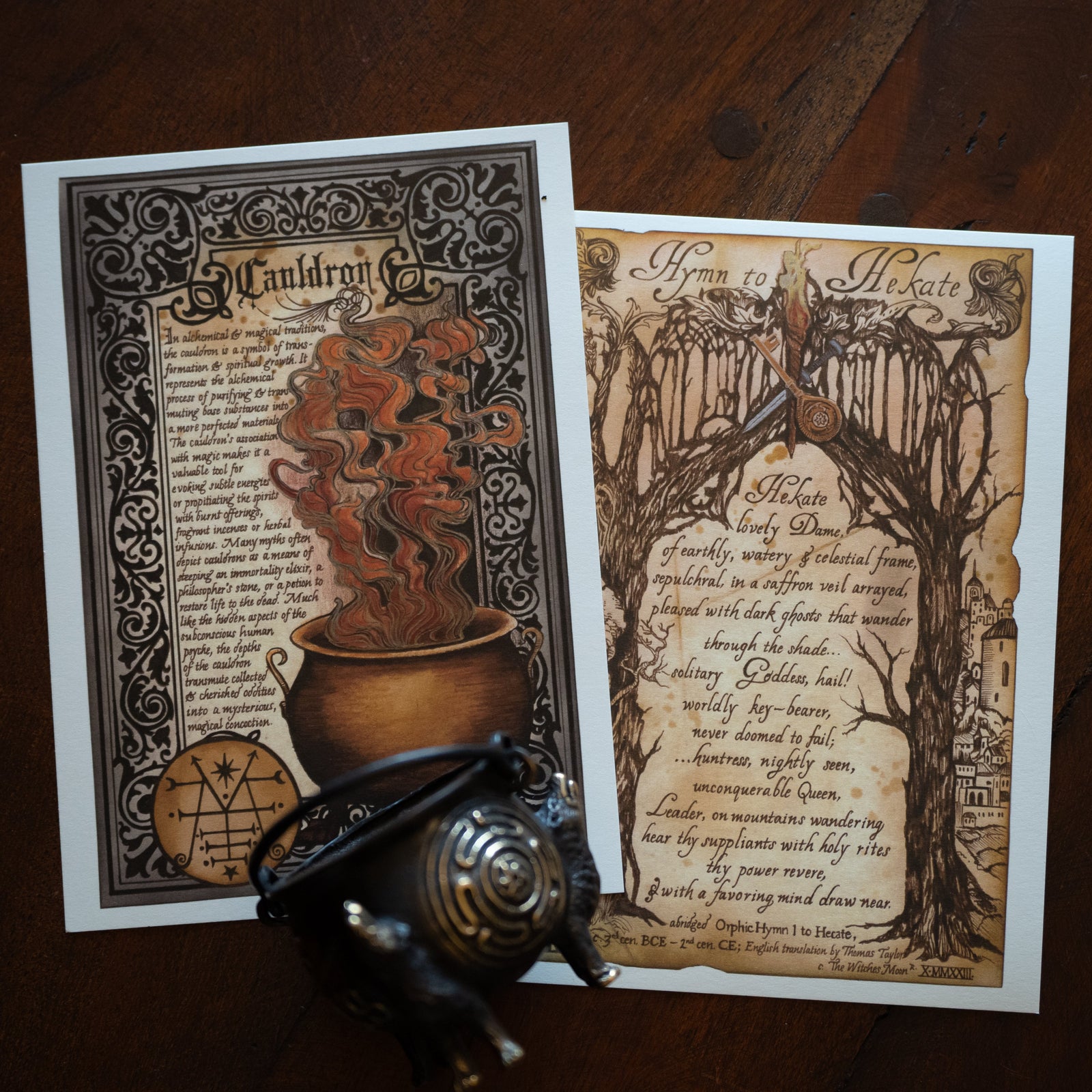 (LIMITED) Hekate's Cauldron w/ Book of Shadows Artwork (The Witches Moon Exclusive®)