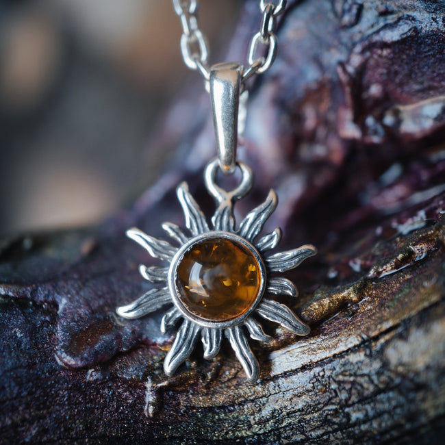 Amber Sun Pendant