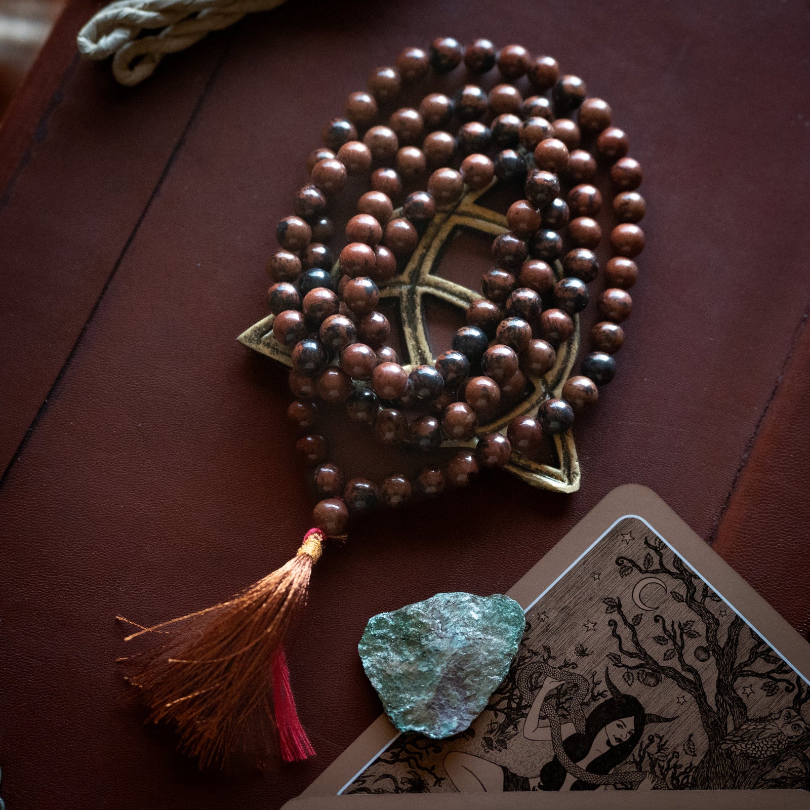 Mahogany Obsidian Ritual Necklace