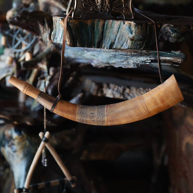 Viking Blowing Horn (Buffalo Horn)