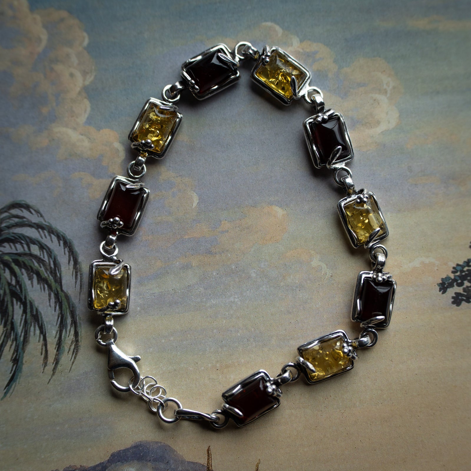 Multi-Color Amber Bracelet