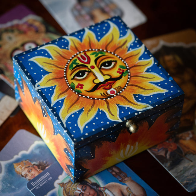 Hand-Painted Sun Box