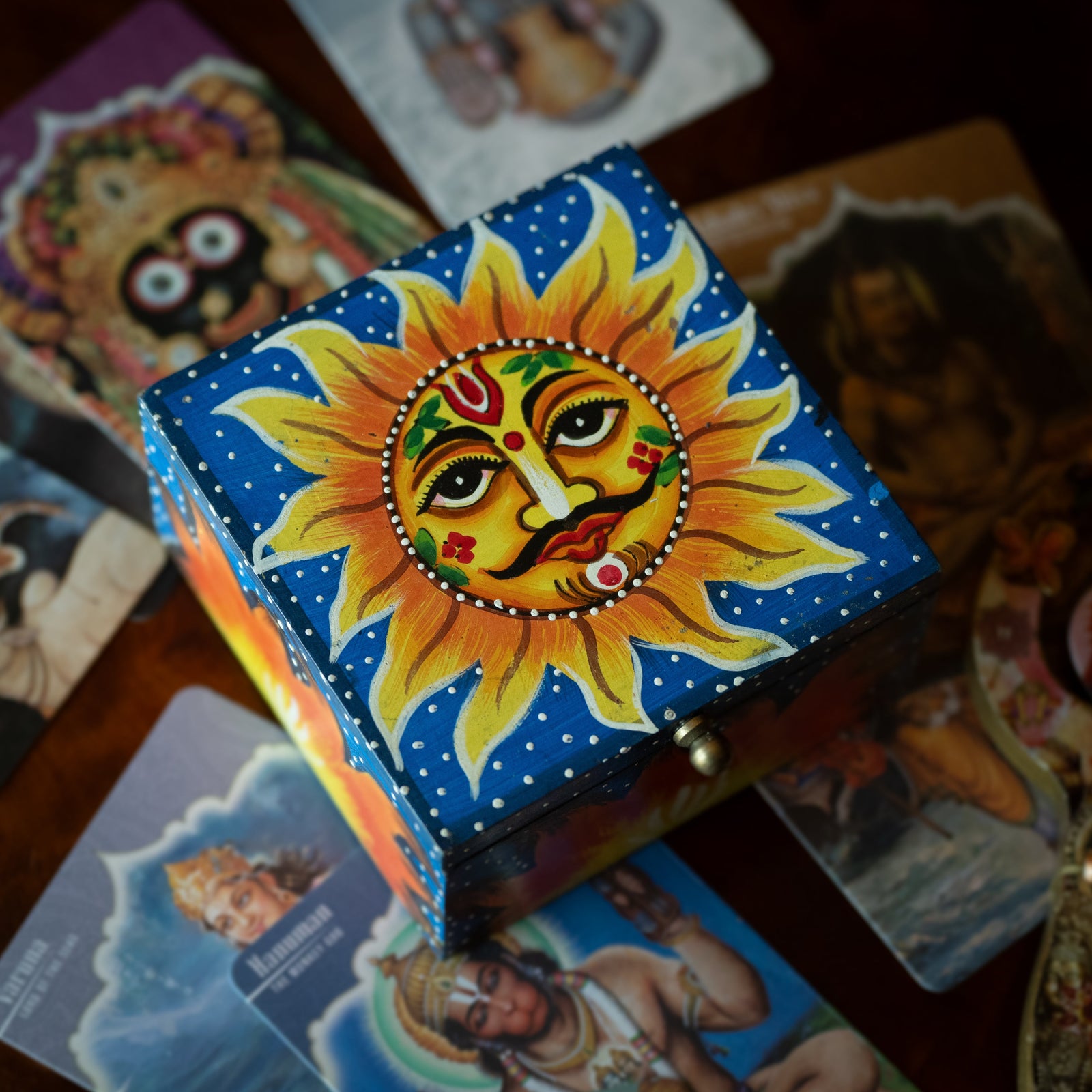 Hand-Painted Sun Box