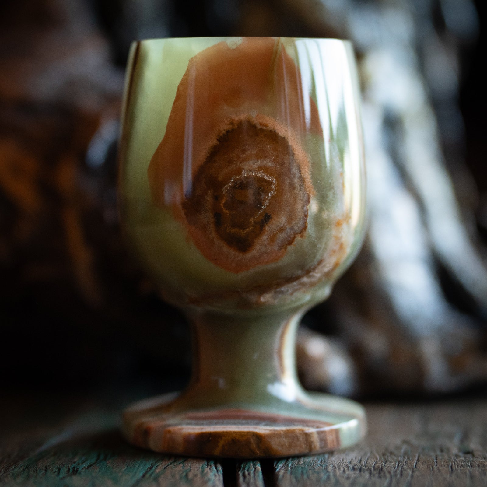 Carved Onyx Chalice