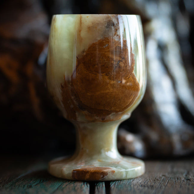 Carved Onyx Chalice