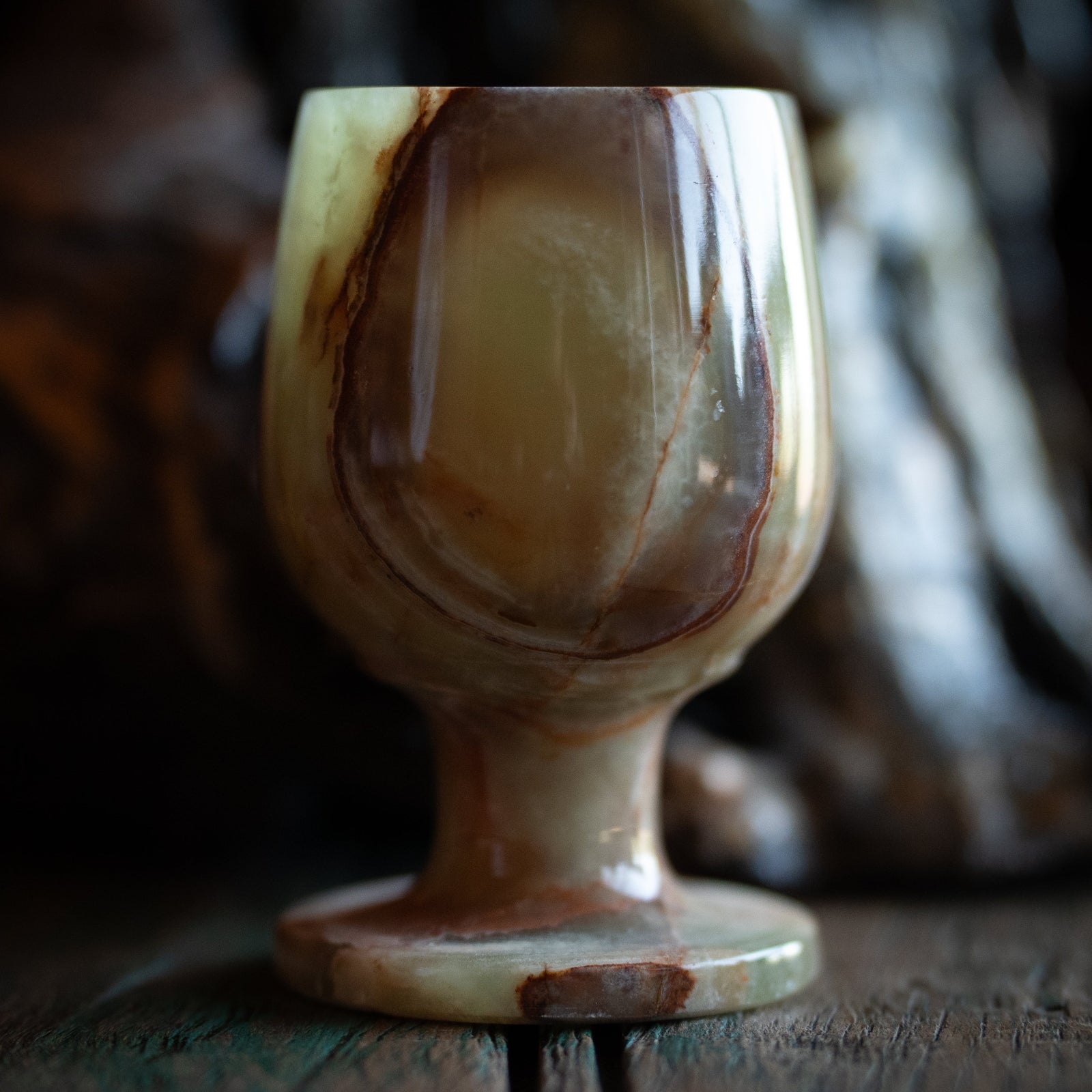Carved Onyx Chalice
