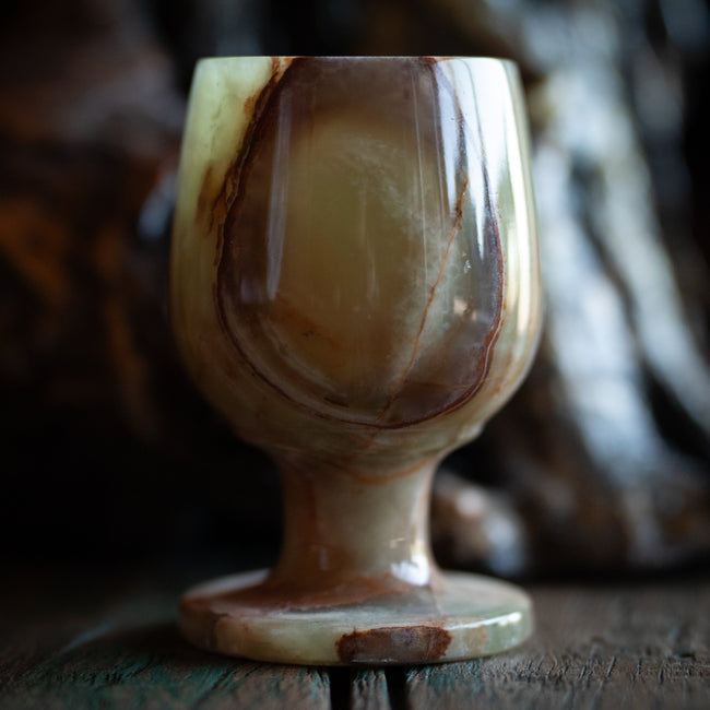 Carved Onyx Chalice
