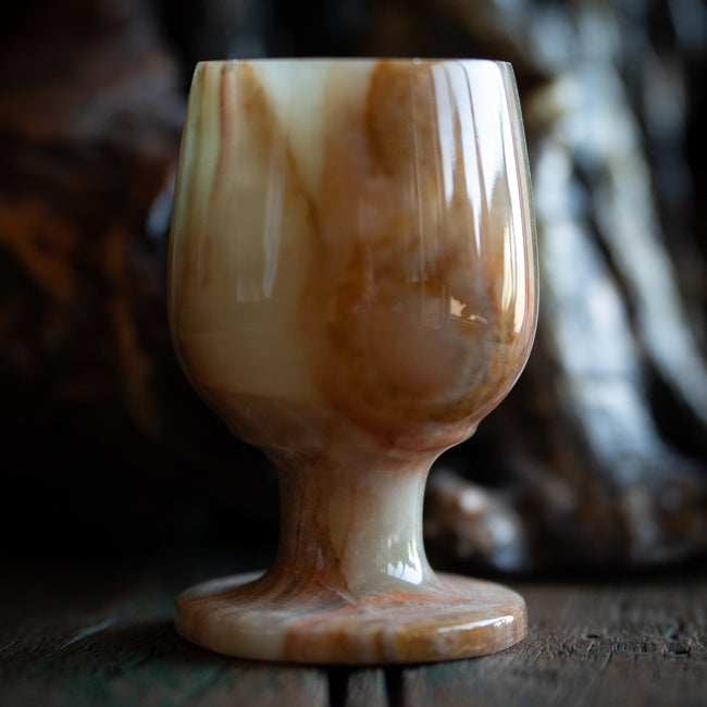 Carved Onyx Chalice