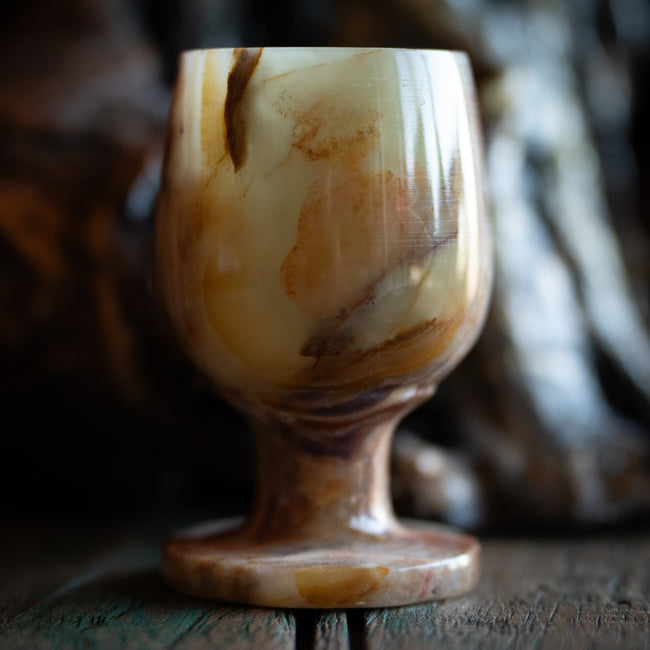 Carved Onyx Chalice