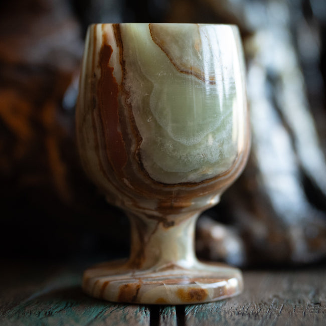 Carved Onyx Chalice