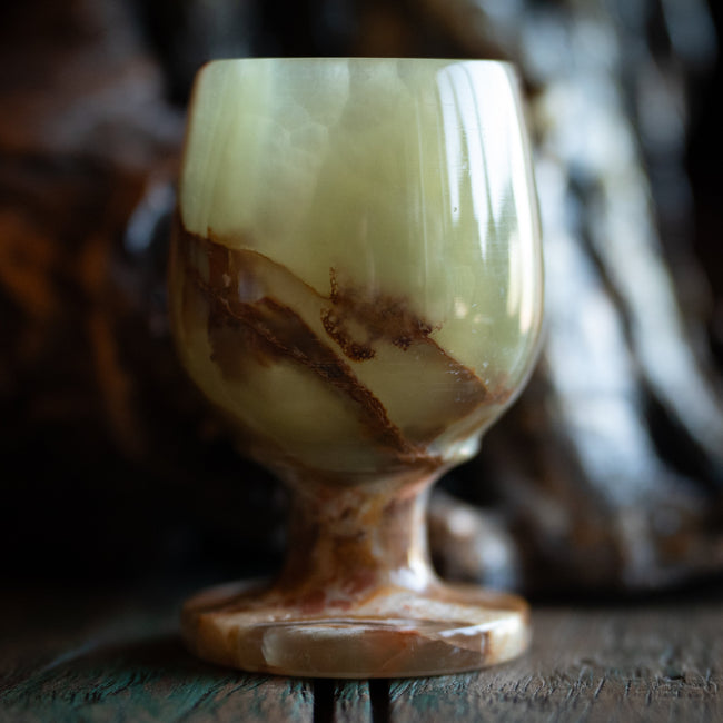 Carved Onyx Chalice