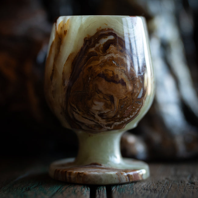 Carved Onyx Chalice