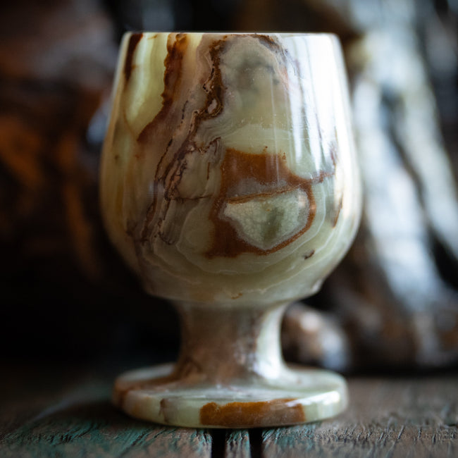 Carved Onyx Chalice