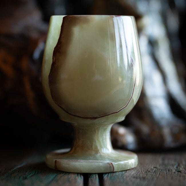Carved Onyx Chalice