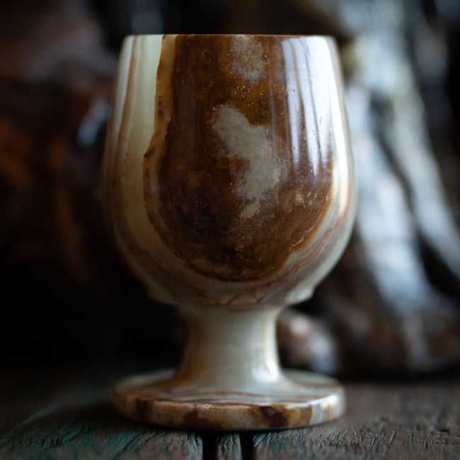 Carved Onyx Chalice
