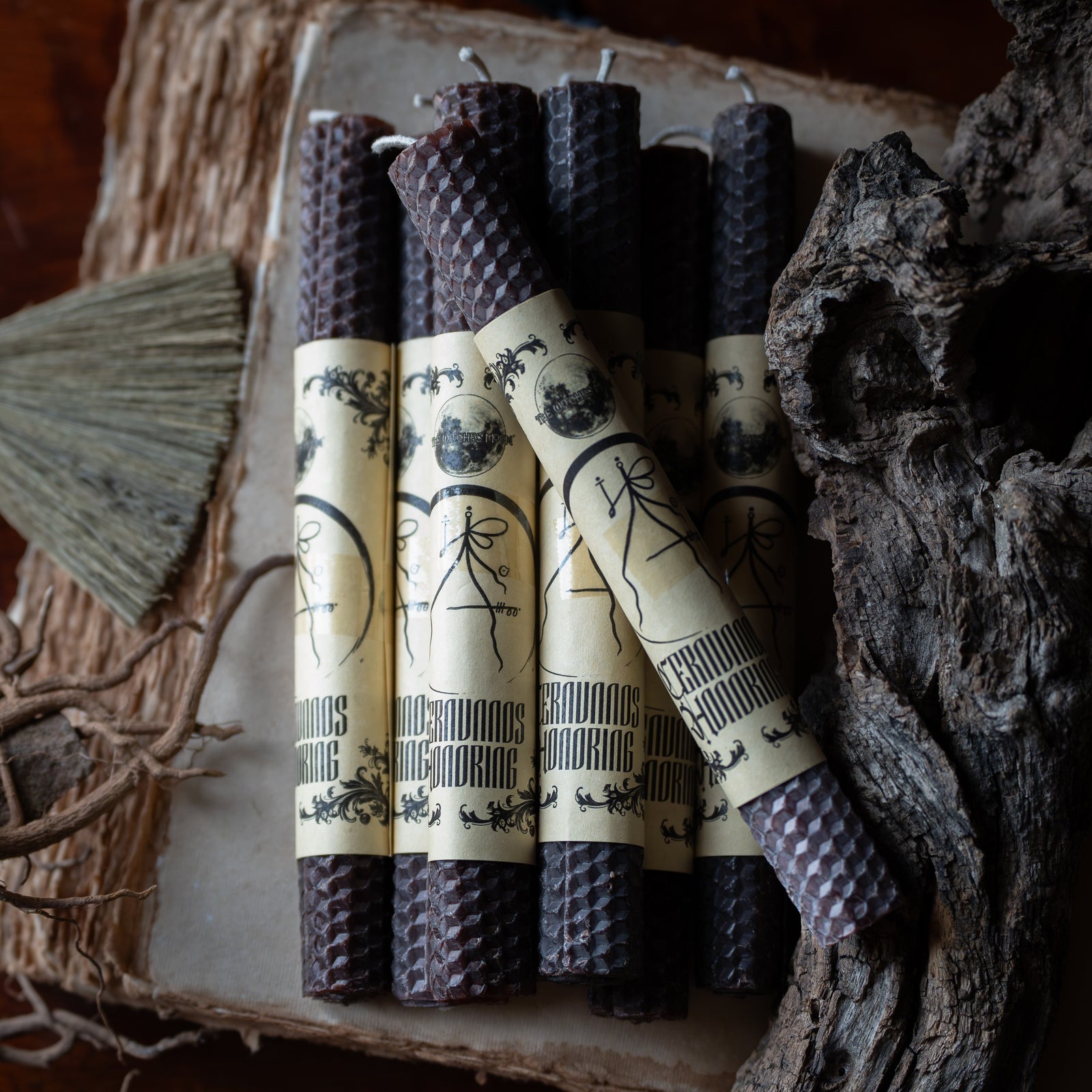 Cernunnos Honoring Beeswax Spell Candle