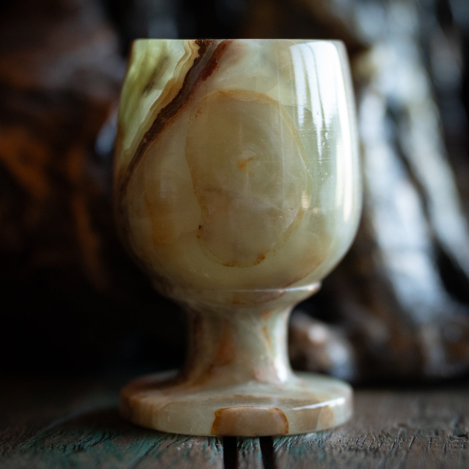 Carved Onyx Chalice