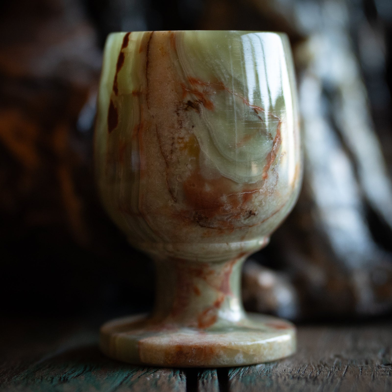 Carved Onyx Chalice