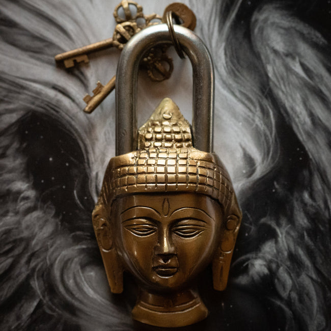 Tibetan Buddha Brass Lock