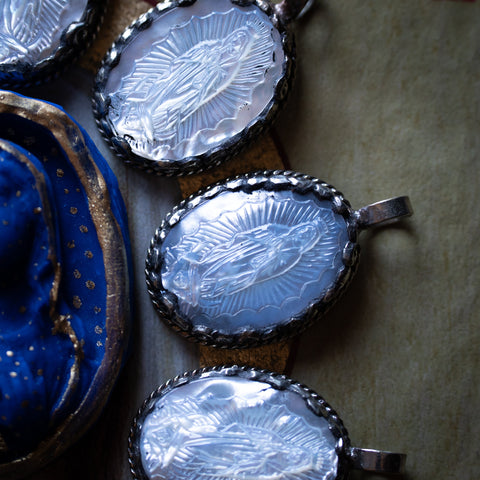 Kyanite & Lapis Lazuli Seed of Life Pendant