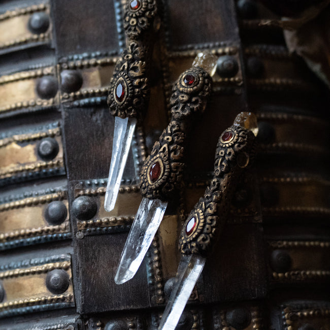 Hand-Crafted Crystal Wand Pendant