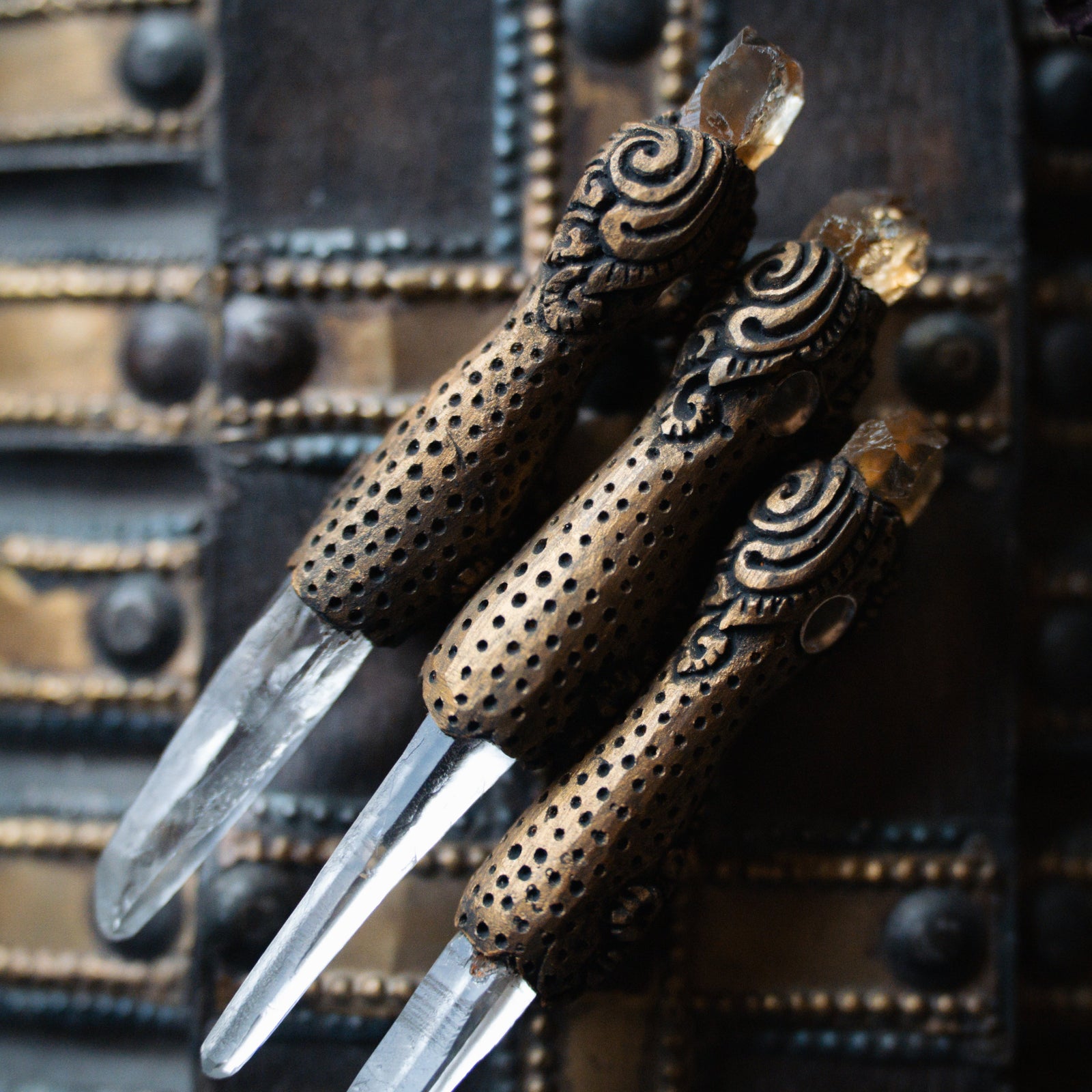 Hand-Crafted Crystal Wand Pendant