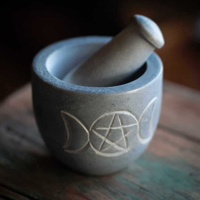 Triple Moon Mortar & Pestle