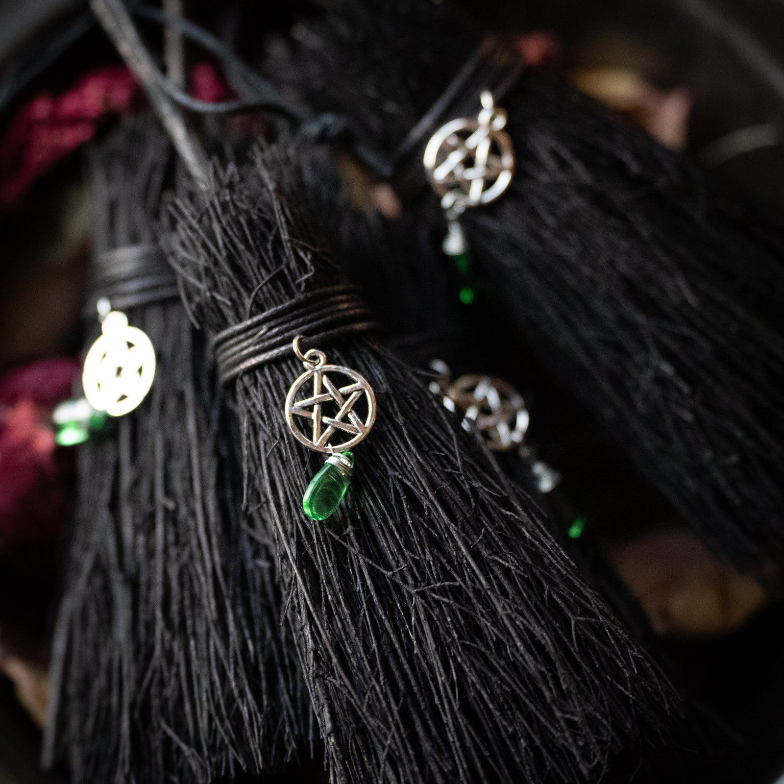 Mini Black Besom (Hanging)
