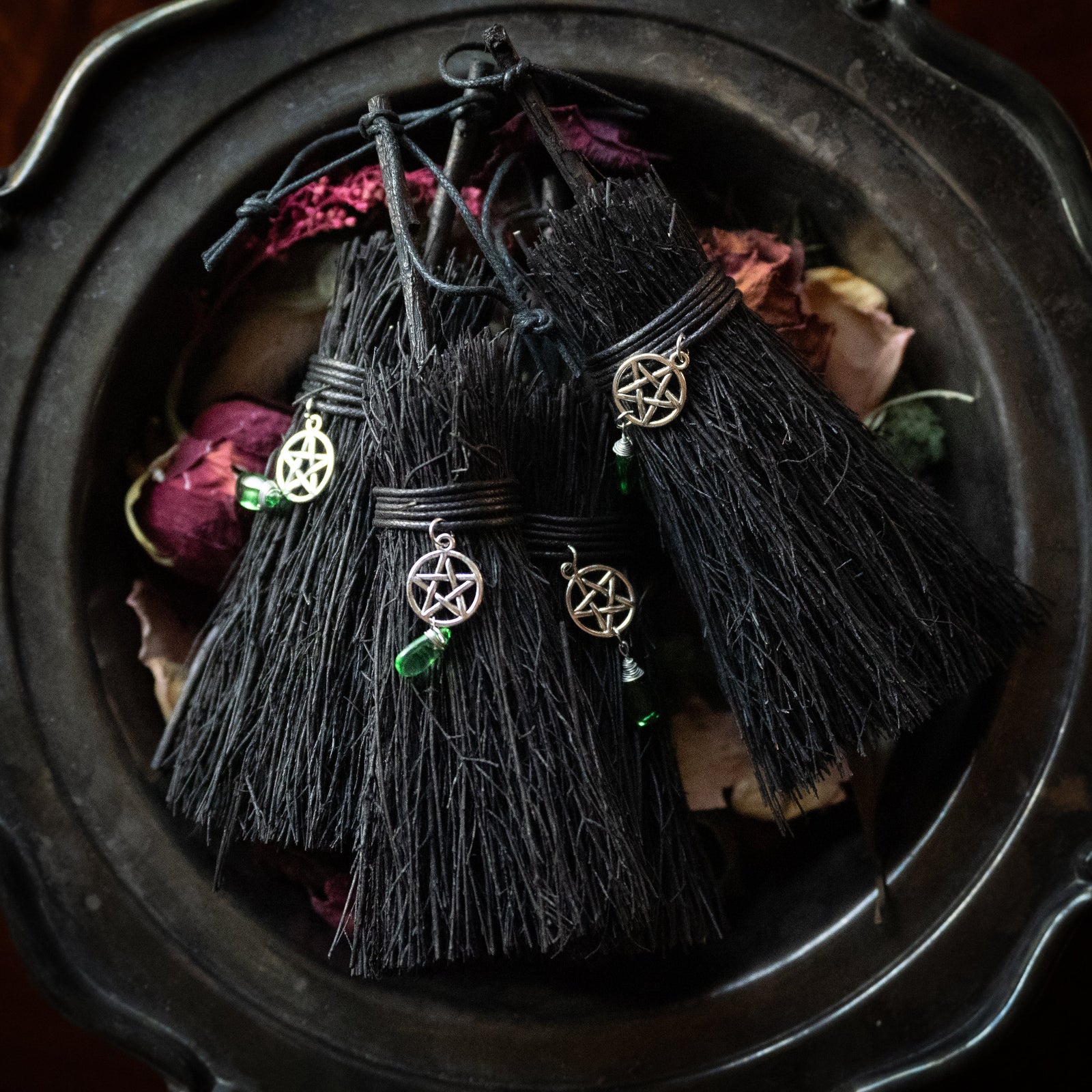 Mini Black Besom (Hanging)