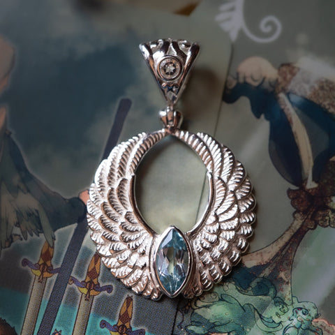 Hand-Crafted Crystal Wand Pendant