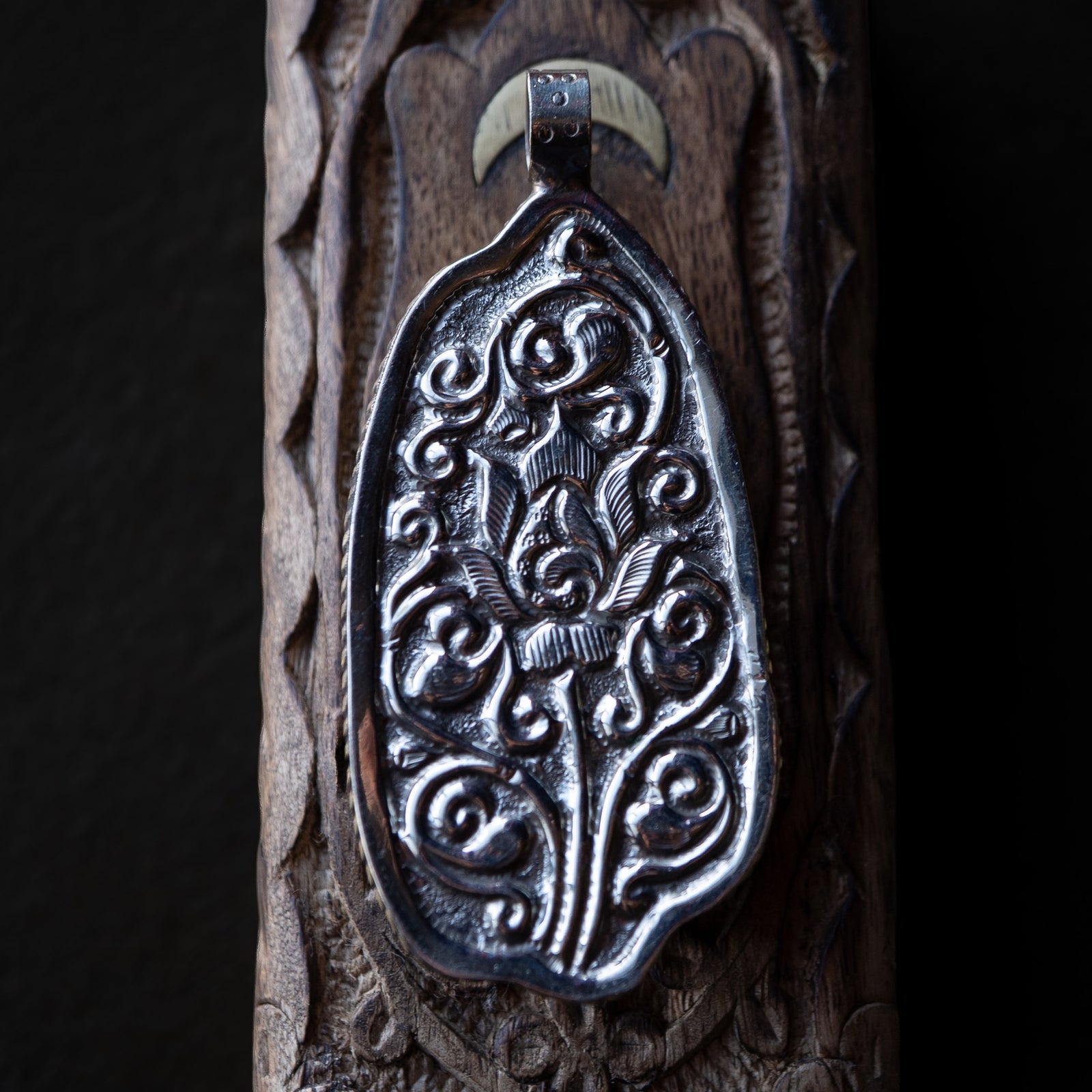 Carved Bone Ganesha Pendant