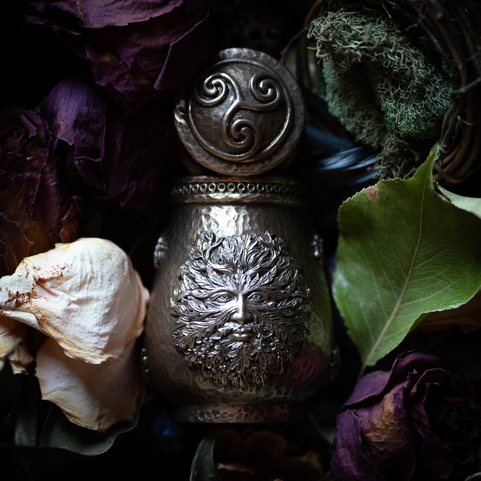 Green Man Altar Jar