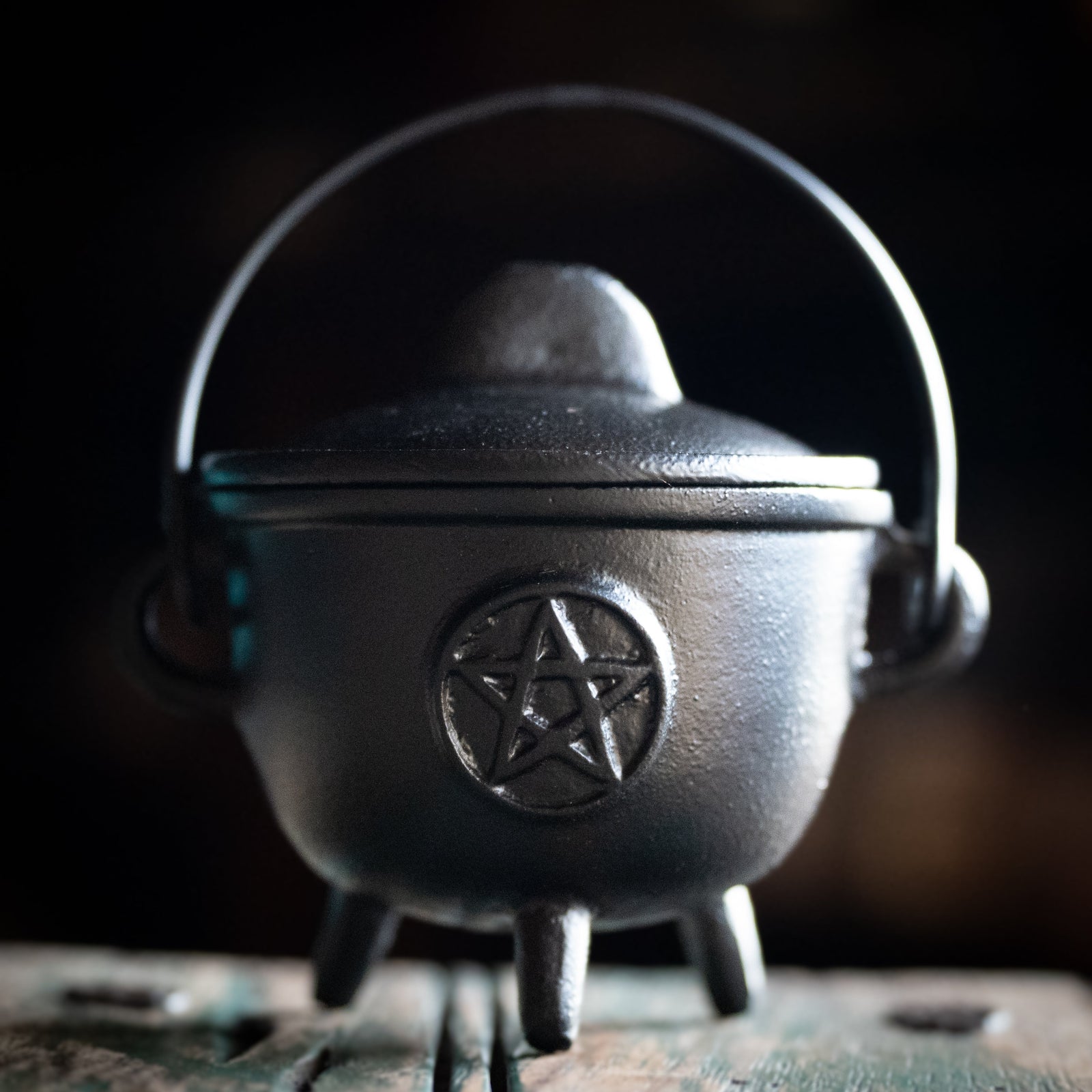 Pentacle Cast Iron Cauldron