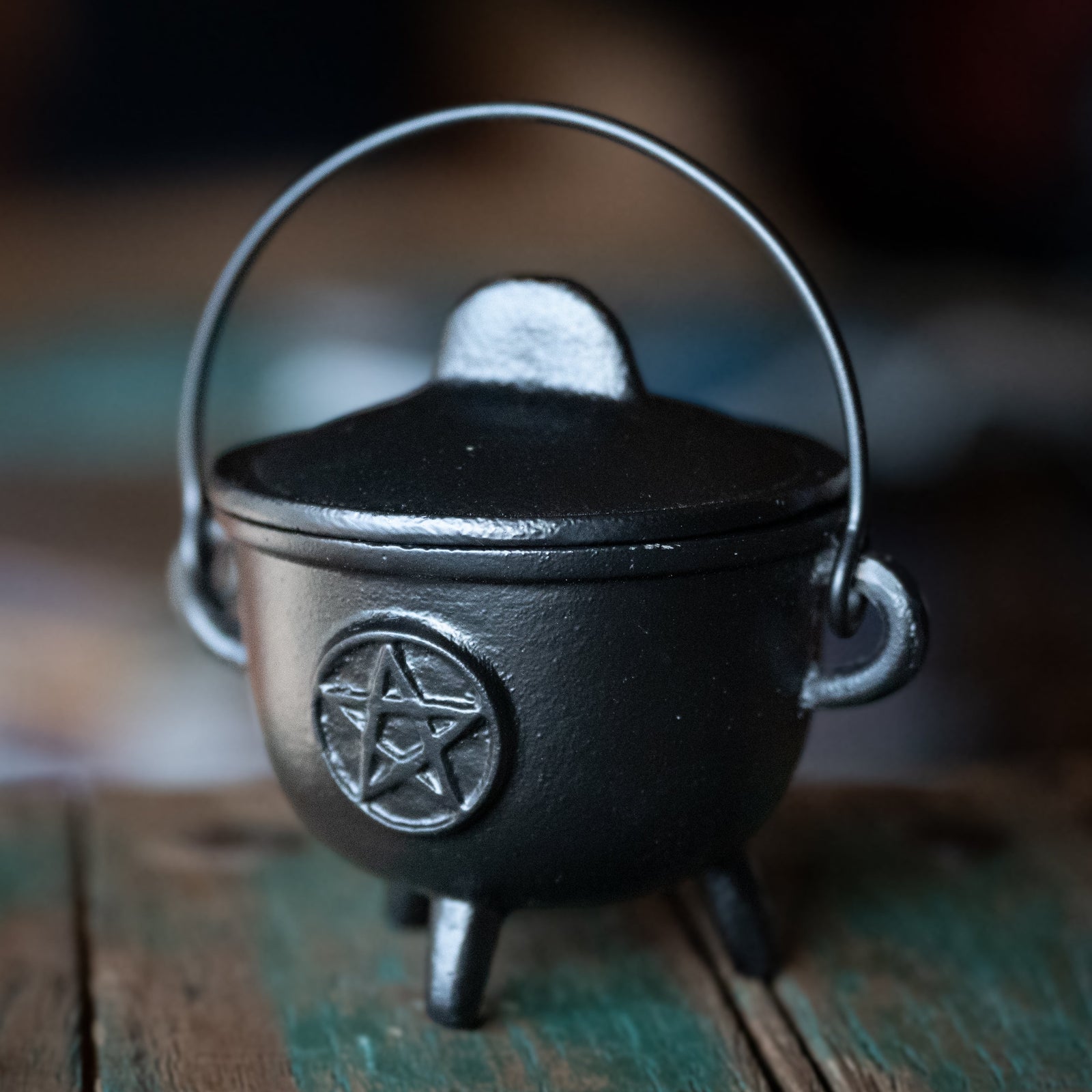 Pentacle Cast Iron Cauldron