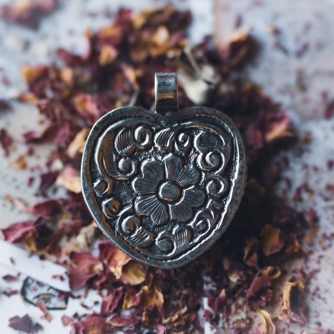 Evil Eye Heart Pendant