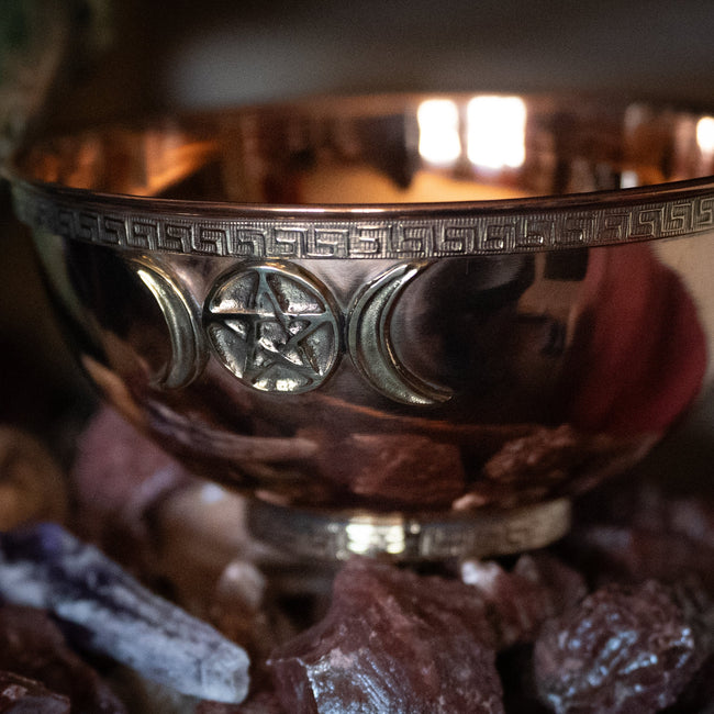 Triple Moon Copper Bowl (6")