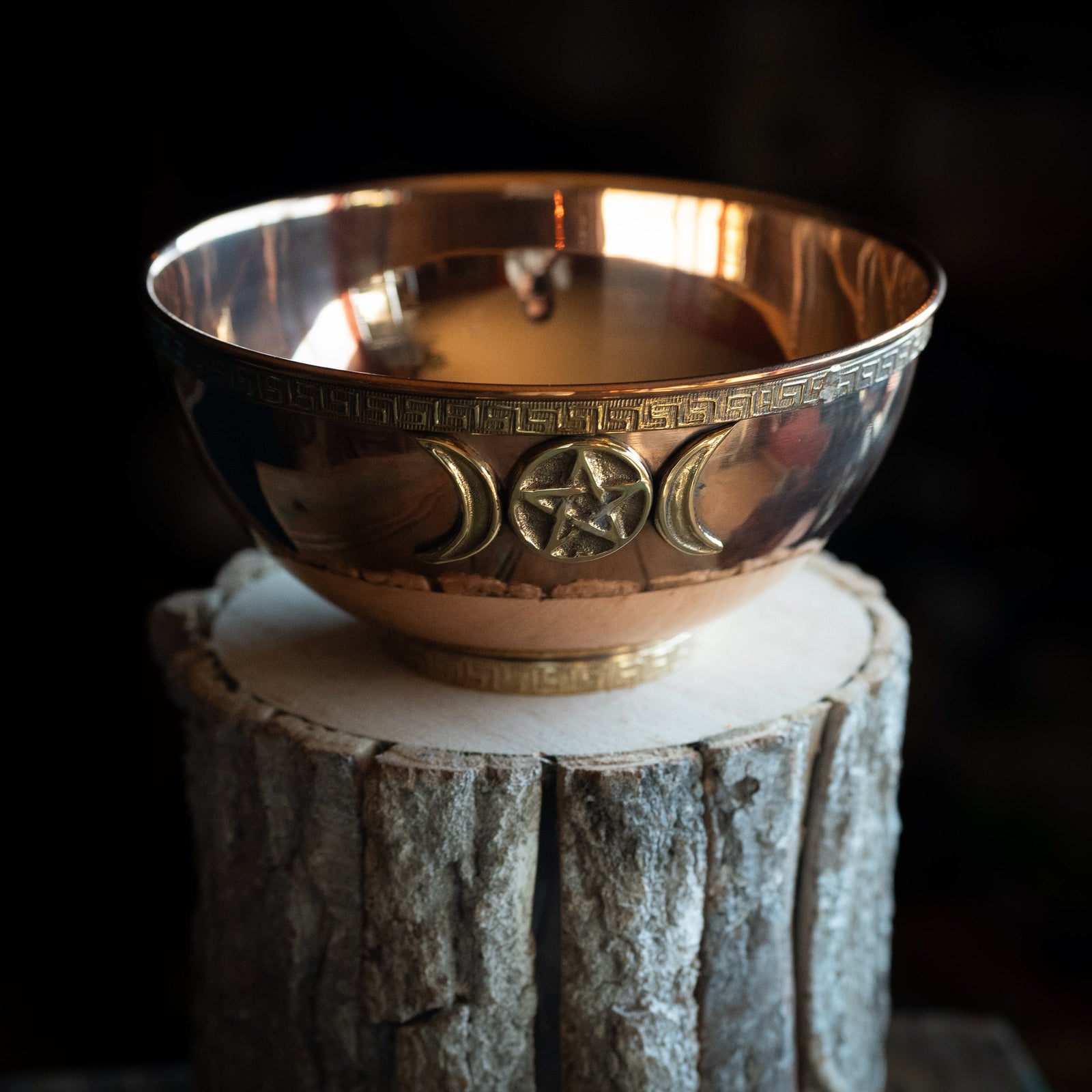 Triple Moon Copper Bowl (6")