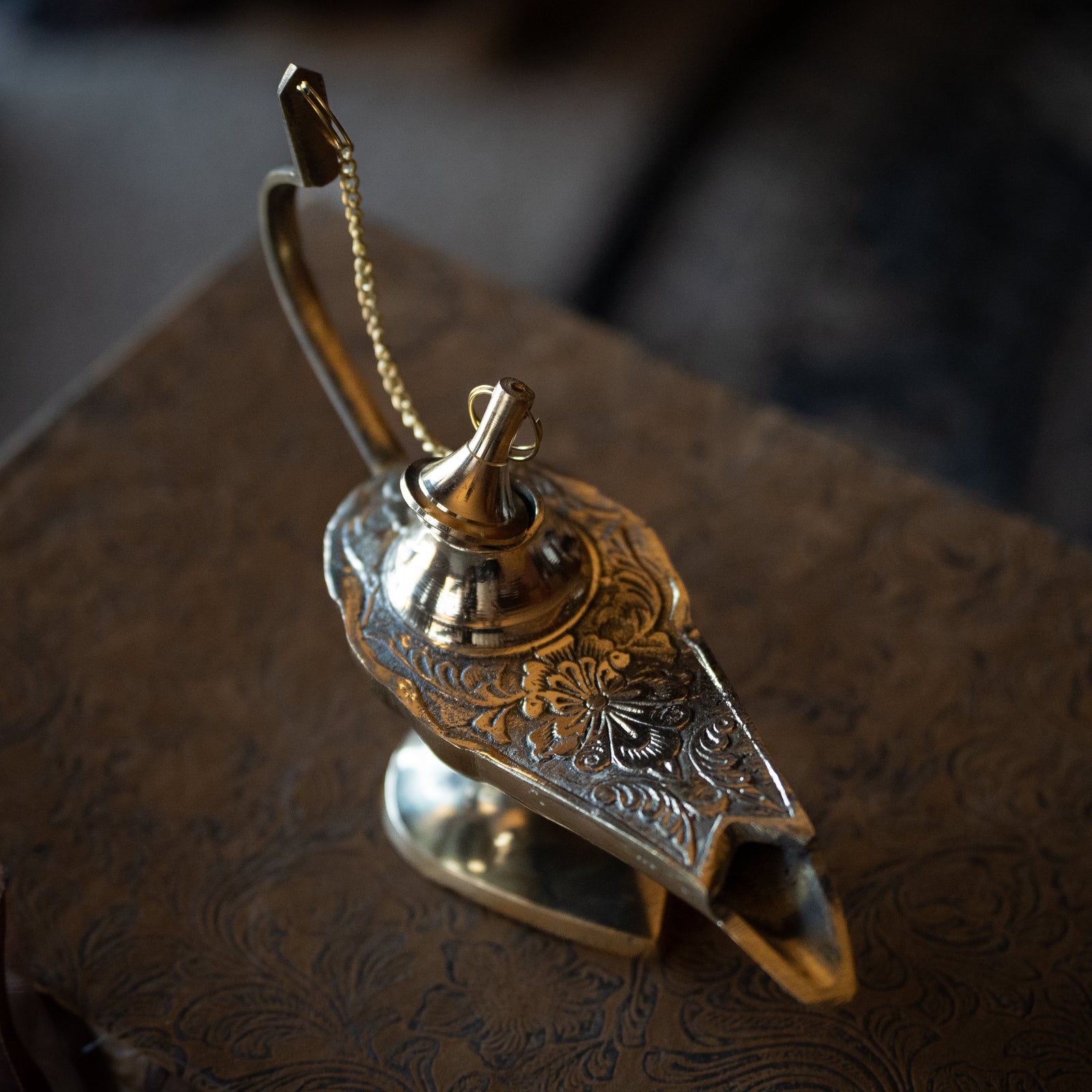 Brass Lamp Incense Burner