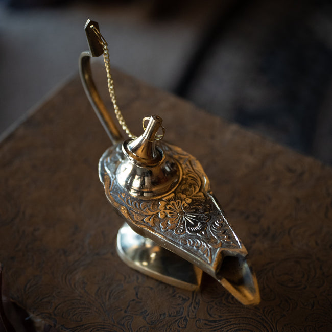 Brass Lamp Incense Burner