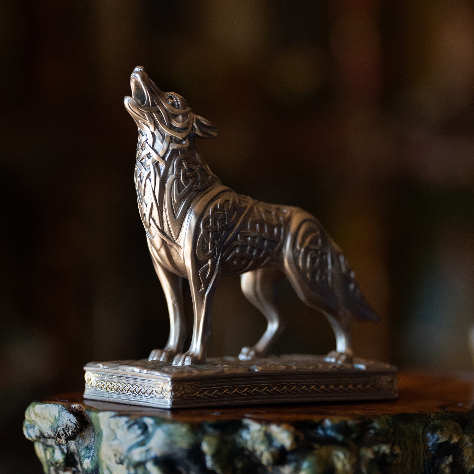 Celtic Wolf Statue