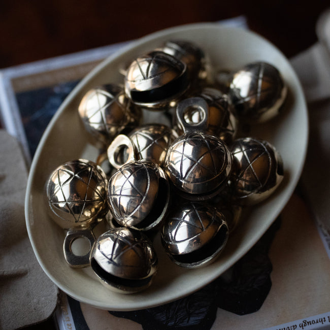 Pentagram Carved Brass Bell