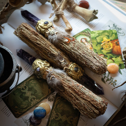 Hanging Selenite Protection Amulet