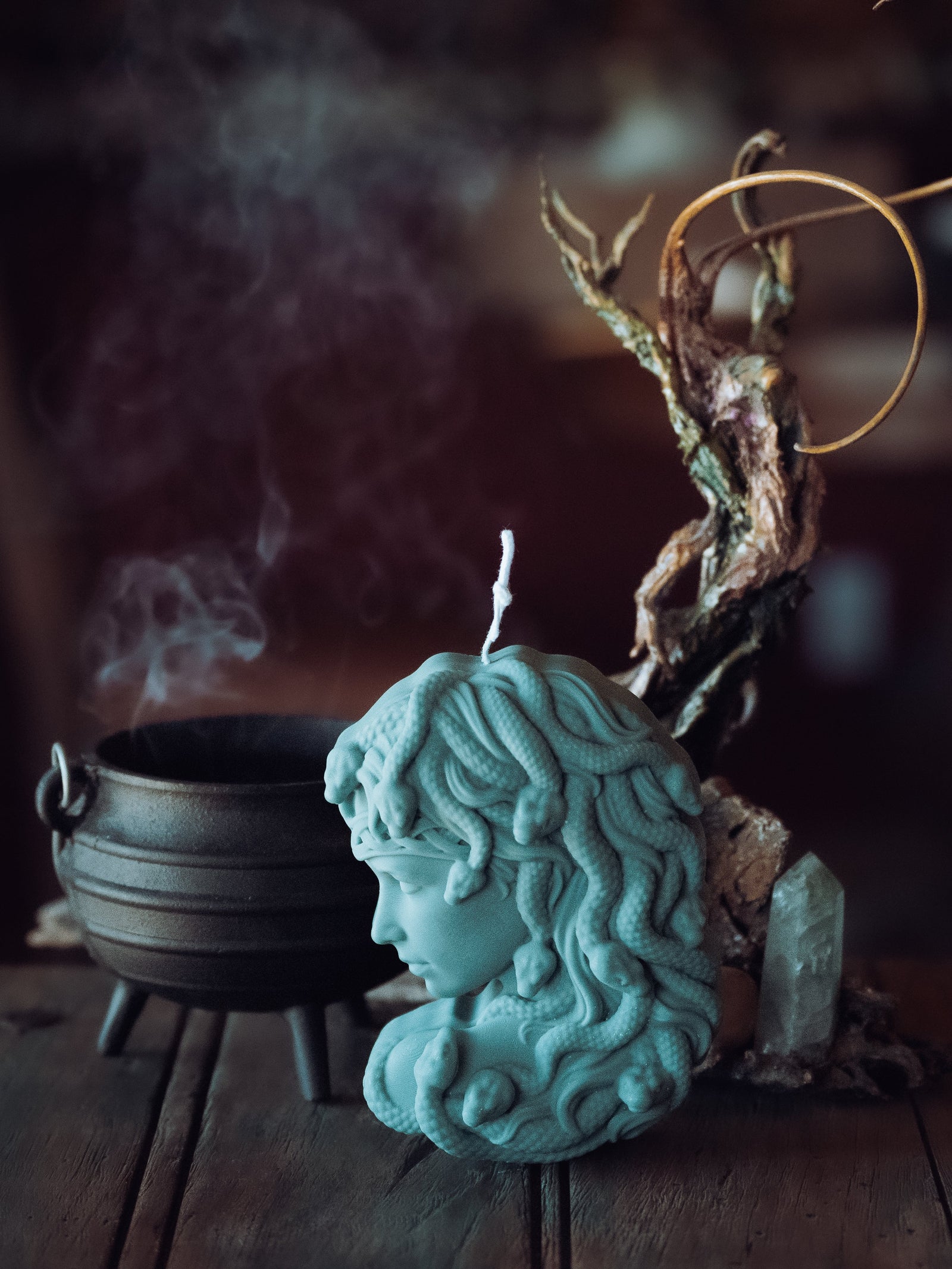 Large Medusa Candle