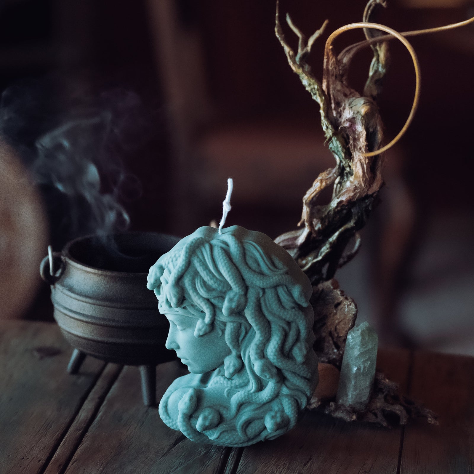 Large Medusa Candle