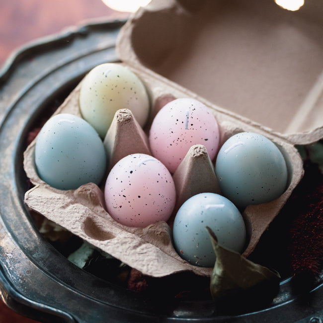 Speckled Egg Candles (Set of 6)