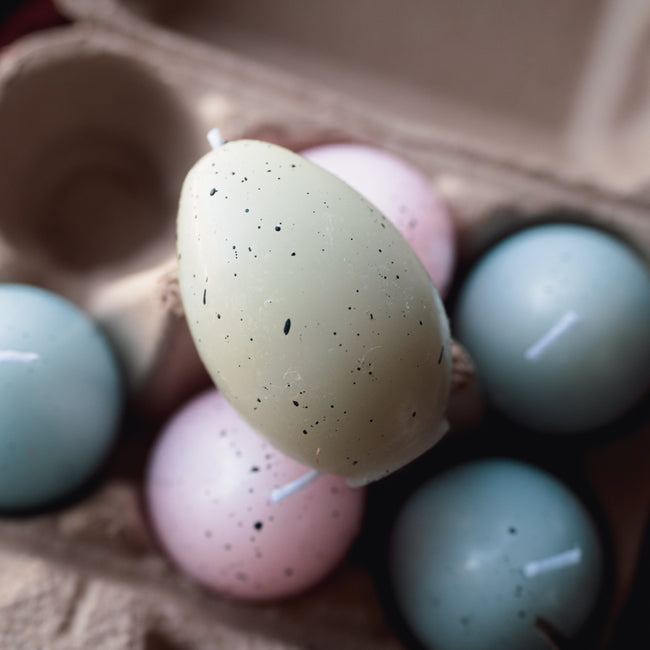 Speckled Egg Candles (Set of 6)